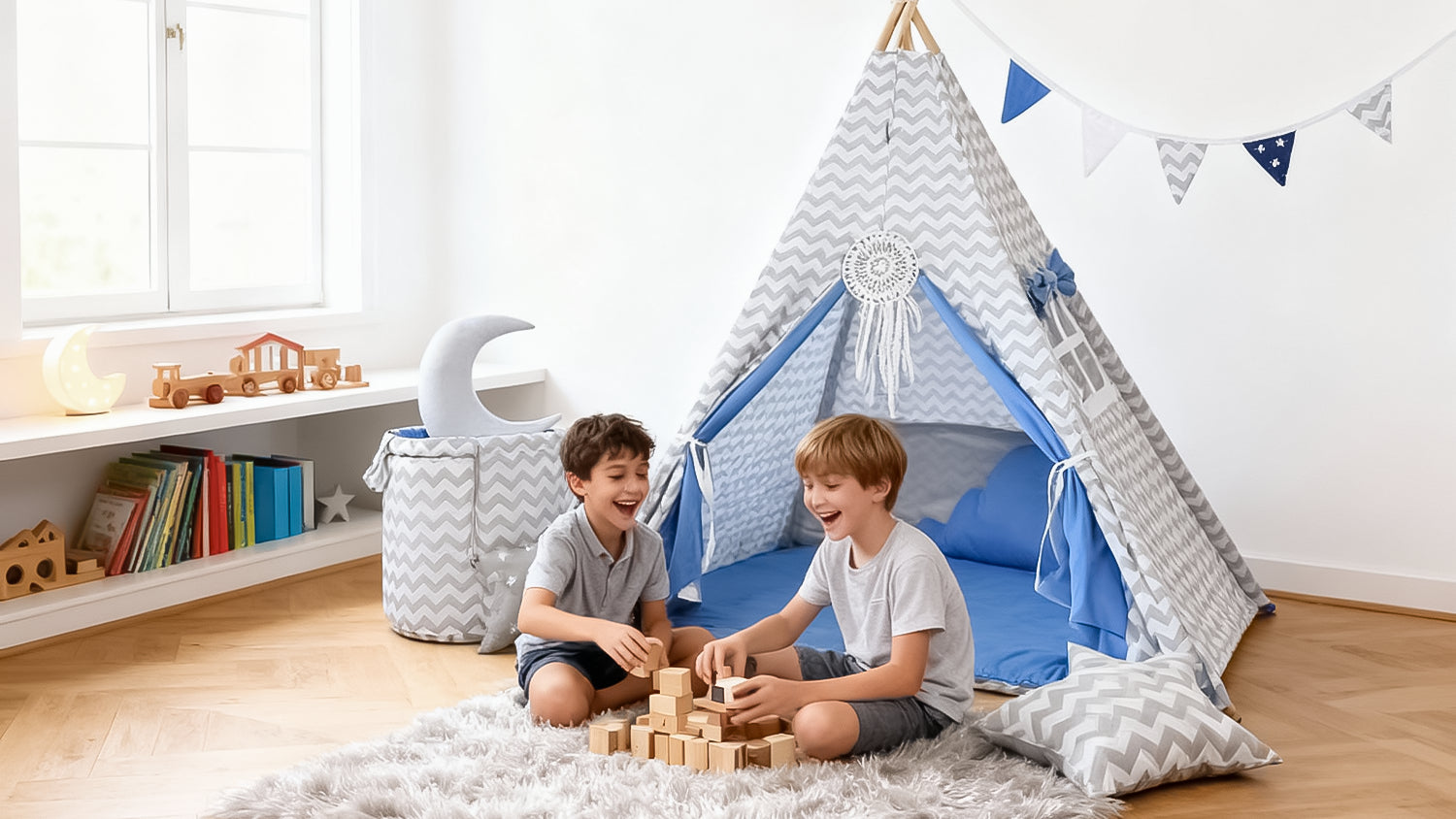 titpi enfant garçon chambre bleu