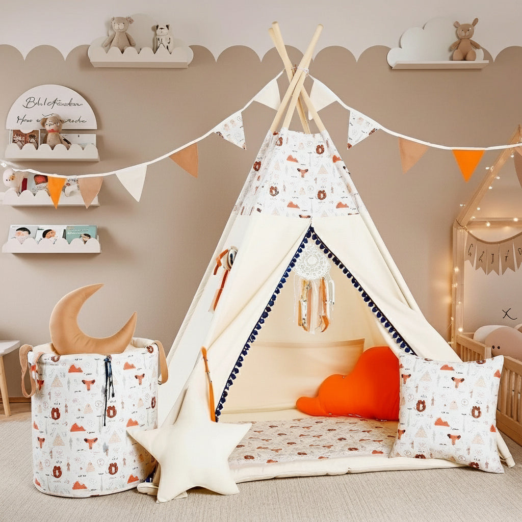 tipi eenfant a motif de renard
