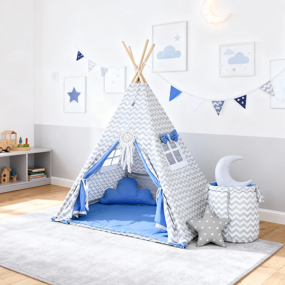 Tipi enfant pour garçon bleu 